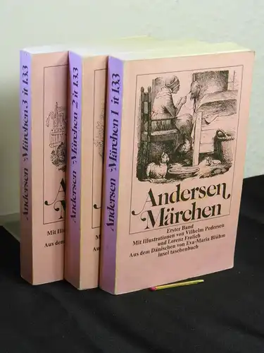 Andersen, Hans Christian: Märchen - erster bis dritter Band (komplett im Schuber) - aus der Reihe: it Insel Taschenbuch - Band: 133 LAGERRÄUMUNG. 