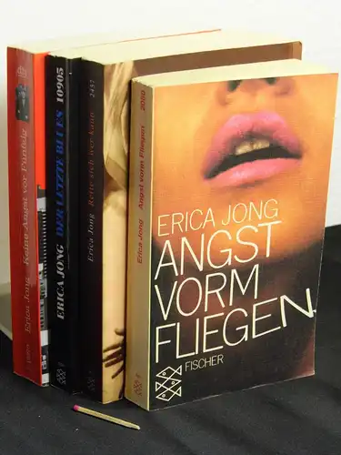 Jong, Erica: (Werke) Angst vorm Fliegen - Roman + Rette sich wer kann + Der letzte Blues + Keine Angst vor Fünfzig (4 Bücher) - aus der Reihe: Fischer Taschenbuch + dtv taschenbuch - Band: 2080 + 2457 + 10905 + 12270. 