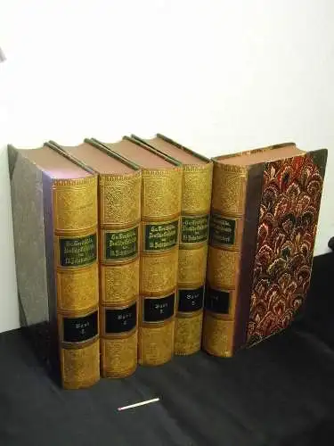 Treitschke, Heinrich von: Deutsche Geschichte im neunzehnten Jahrhundert   erster bis fünfter Theil (komplett)   erster Theil: bis zum zweiten Pariser Frieden +.. 