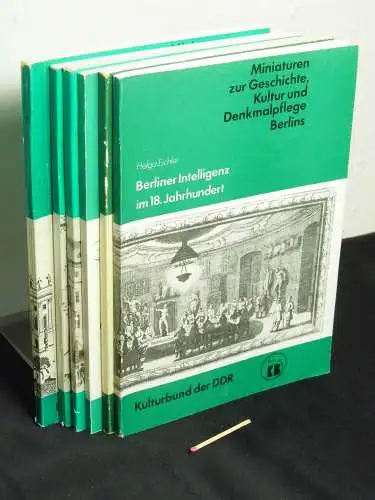 (Sammlung) Miniaturen zur Geschichte, Kultur und Denkmalpflege Berlins (6 Bände) - aus der Reihe: Miniaturen zur Geschichte, Kultur und Denkmalpflege Berlins. 