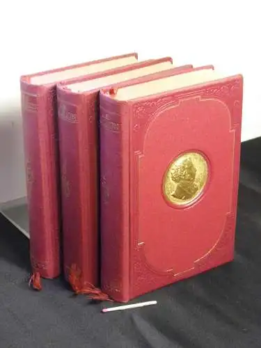 Puschkin, Alexander Sergejewitsch: Ausgewählte Werke in vier Bänden - Erster, zweiter + dritter Band - Erster Band: Gedichte + Zweiter Band: Poeme, Eugen Onegin + Dritter Band: Dramen Märchen. 