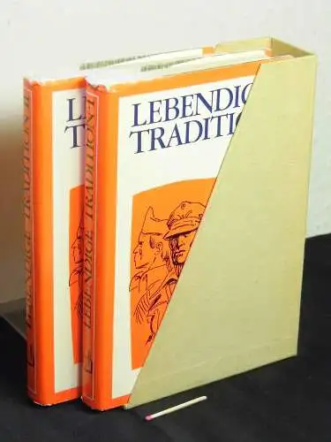 Heider, Paul (Leiter Herausgeberkollektiv): Lebendige Tradition - Lebensbilder deutcher Kommunisten und Antifaschisten - 1. + 2. Halbband (komplett im Schuber). 