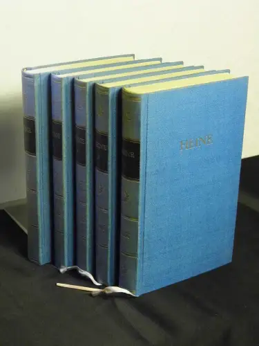 Heine, Heinrich: Heines Werke in fünf Bänden (komplett) - erster, zweiter, dritter, vierter und fünfter Band (vollständig) - aus der Reihe: BDK Bibliothek Deutscher Klassiker. 