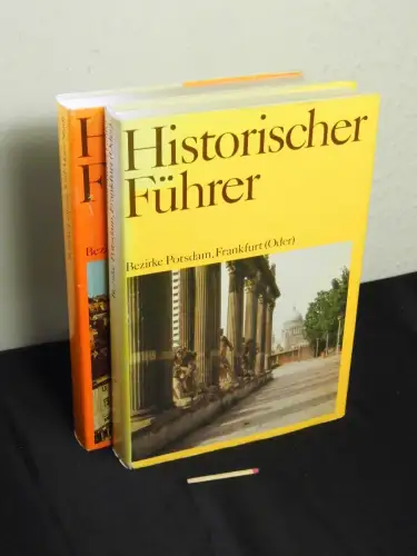 Heydick, Lutz sowie Günther Hoppe und Jürgen John (Reihenherausgeber): (Sammlung) Historischer Führer - Stätten und Denkmale der Geschichte in den Bezirken Leipzig, Karl-Marx-Stadt + Potsdam, Frankfurt (Oder) (2 Bücher). 