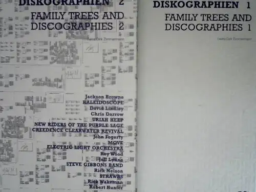 Zimmermann, Heinz-Dirk: 2 Bücher zusammen - Heinz-Dirk Zimmermann: Stammbäume und Diskographien /Family Trees and Discographies. Band 1 und Band 2. 