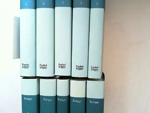 Knigge, Adolph Freiherr und Wolfgang Fenner (Hg.): Adolph Freiherr Knigge - Ausgewählte Werke in zehn Bänden - vollständig zehn Bände zusammen: Band 1: Romane I...