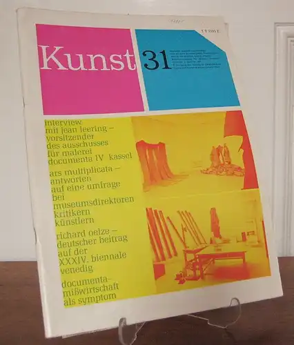 Das deutsche Kunstmagazin (Hrsg.): Kunst 31. Deutsche Ausstellungsvorschau. Das deutsche Kunstmagazin. Vierteljahresschrift für Malerei, Grafik, Plastik. Berichterstattung für Museen, Sammler, Galerien. 3. Quartal 1968. 