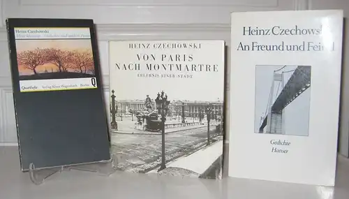 Czechowski, Heinz: 3 Bände: An Freund und Feind. Gedichte. / Von Paris nach Montmartre. Erlebnis einer Stadt. / Mein Venedig. Gedichte und andere Prosa. [3. Band: Quartheft 169]. 