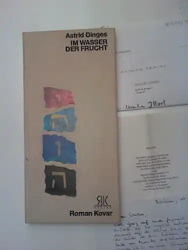 Dinges, Astrid und Smadar Raveh-Klemke [Ill.]: Im Wasser der Frucht. [MIT BEIGABEN] Ill. und Lithogr. von Smadar Raveh-Klemke. 