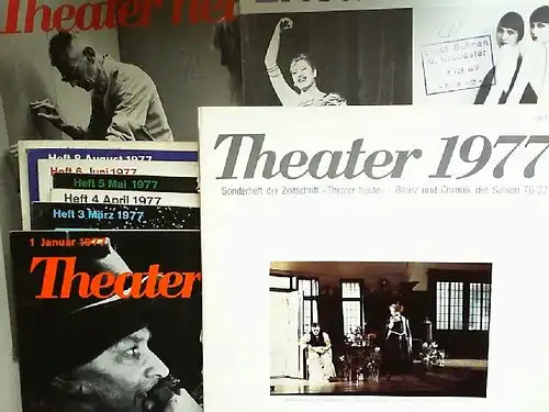 Rischbieter, Henning u.a. (Red.): Theater heute, Zeitschrift für Schauspiel, Oper, Ballett. Fast vollständiger Jahrgang 1977 in 10 von 12 Heften [Heft 7 und 11 fehlen]...