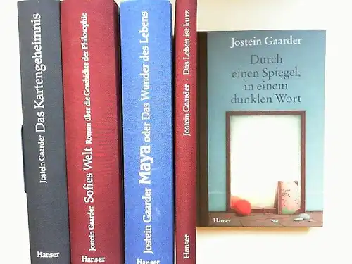 Gaarder, Jostein: Jostein Gaarder - fünf Bücher zusammen: 1) Sofies Welt, Roman über die Geschichte der Philosophie; 2) Durch einen Spiegel, in einem dunklen Wort;...