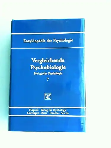 Irle, Eva  (Hrsg.) und Hans J. Markowitsch (Hrsg.): Vergleichende Psychobiologie. [Enzyklopädie der Psychologie. Themenbereich C: Theorie und Forschung. Serie I: Biologische Psychologie. Band 7...