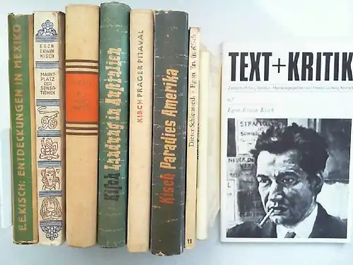 Kisch, Egon Erwin: Von und über Egon Erwin Kisch - 9 Bücher zusammen: 1) Karl Marx in Karlsbad; 2) Prager Pitaval; 3) Paradies Amerika; 4)...