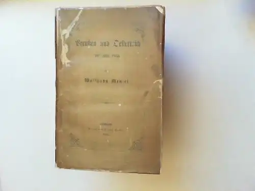 Menzel, Wolfgang: Preußen und Österreich im Jahre 1866. 