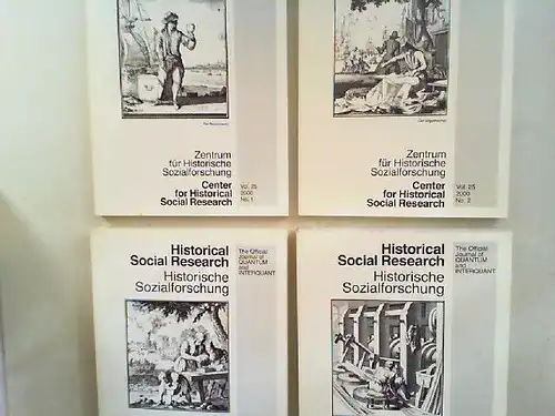 Zentrum für Historische Sozialforschung (Hg.) Heinrich Best; Wilhelm H. Schröder (Hg.) und  Bärbel Biste; Rüdiger Hohls (Hg.): Historical Social Research HSR. Historische Sozialforschung. The...