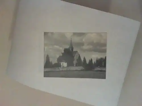 Das Grunauer Kirchlein [schwarz-weiß-Postkarte]