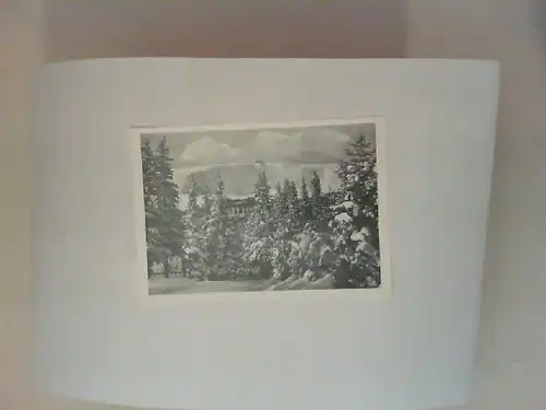 Riesengebirge, Blick zur Prinz-Heinrich-Baude [schwarz-weiß-Postkarte]