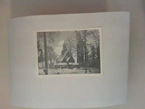 Kirche Wang im Riesengebirge [schwarz-weiß-Postkarte]