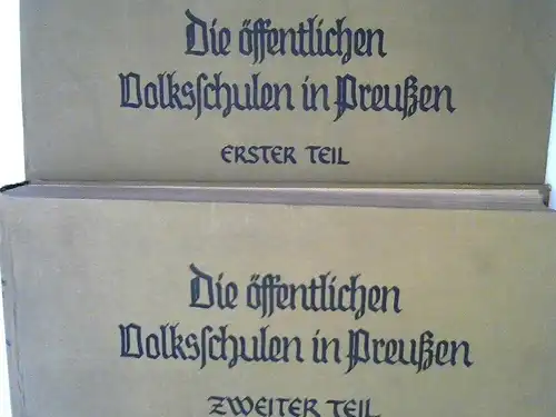 Staatliche Auskunftstelle für Schulwesen: 2 Bücher zusammen   Die öffentlichen Volksschulen in Preußen nach dem Stande vom 1. Mai 1927. Bearbeitet und herausgegeben von.. 