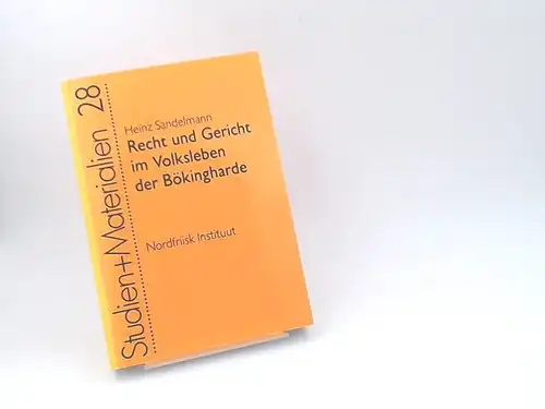 Sandelmann, Heinz: Recht und Gericht im Volksleben der Bökingharde vom 15. Jahrhundert bis zur Mitte des 19. Jahrhunderts. [Studien und Materialien Nr. 28, veröffentlicht im Nordfriisk Instituut]. 