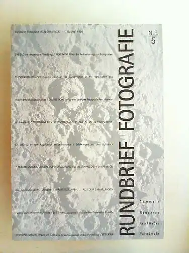 Fotografie im Museum (Museumsverband Baden-Württemberg) (Hg.) und Wolfgang Hesse (Red.): Rundbrief Fotografie. Sammeln, Bewahren, Erschließen, Vermitteln. N. F. 5 (1. Quartal 1995). 