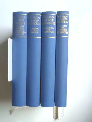 Eichendorff, Joseph von: Joseph von Eichendorff Werke - vier von fünf Bänden. Band 1: Gedichte, Versepen, Dramen, Autobiographisches; Band 2: Romane, Erzählungen; Band 3: Schriften...