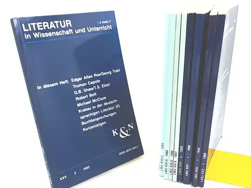 Böhm, Rudolf (Hg.), Dietrich Jäger (Hg.) Pauzl Buchloh (Hg.) u. a: Literatur in Wissenschaft und Unterricht (LWU) - Konvolut mit neun Ausgaben (jeweils mit Beiträgen...