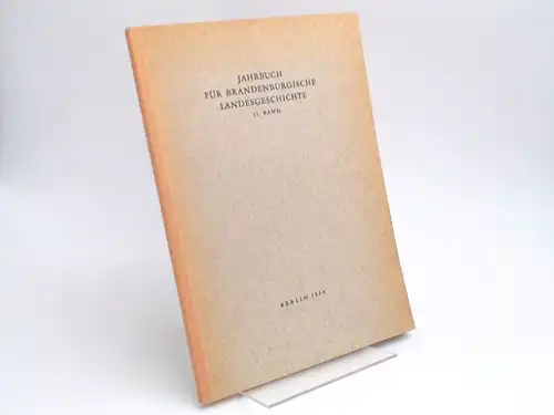 Pomplun, Kurt (Hg.): Jahrbuch für Brandenburgische Landesgeschichte. 11. Band 1960.