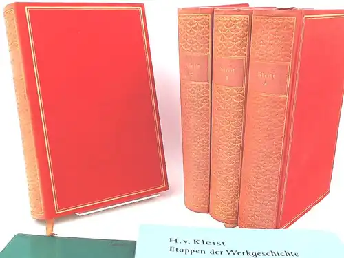 Kleist, Heinrich von und Stefan Zweig (Hg.): Heinrich von Kleist. Sämtliche Werke. Herausgegeben und eingeleitet von Arnold Zweig - vollständig in vier Bänden und zwei...