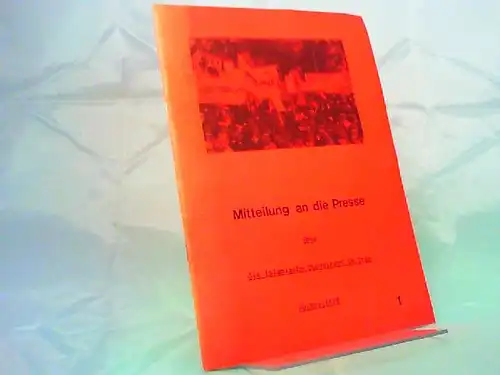 Union der islamischen Studentenvereine in Europa (United of Islamic Students Association): Mitteilung an die Presse über die islamische Opposition im Iran, 20. Nov. 1978. 