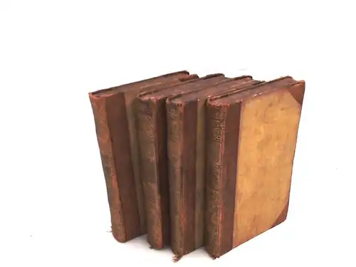 Tasso, Torquato und Klein (Hg.): 4 Bücher zusammen - Das befreyte [befreite] Jerusalem. Erster bis vierter Band. Text in italienisch und deutsch. 