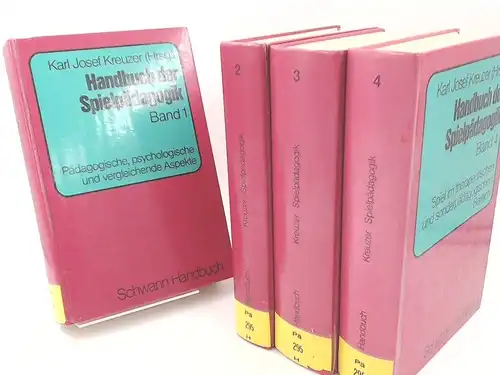 Kreuzer, Karl Josef (Herausgeber): Handbuch der Spielpädagogik - vollständig Band 1 bis 4 zusammen: Band 1: Das Spiel unter pädagogischem, psychologischem und vergleichendem Aspekt; 2:...