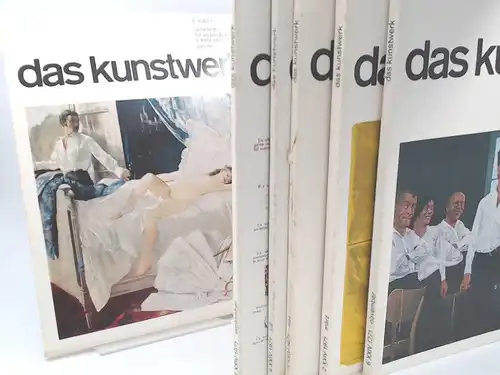 Jürgen-Fischer, Klaus (Red.), Rolf-Gunter Dienst (Red.) und  Woldemar Klein; Leopold Zahn (Gegrüd.): Das Kunstwerk. Zeitschrift für Bildende Kunst - vollständiger Jahrgang 1971, sechs Hefte zusammen. 