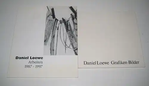 Loewe, Daniel: 2 Bände: Arbeiten. 1987 - 1997. / Daniel Loewe: Grafiken - Bilder. (Beide Bände sind vom Künstler signiert). 