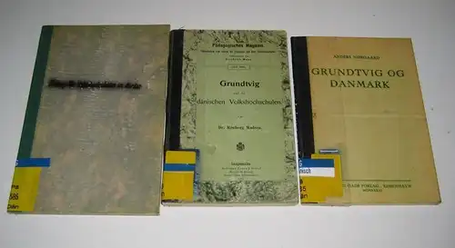 Friberg, Maikki, Rónberg Madsen und Anders Nørgaard: Konvolut aus drei Bänden: Die Volkshochschulen im Norden. / Grundtvig und die dänischen Volkshochschulen. / Grundtvig og Danmark.. 
