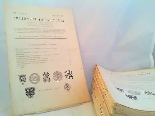 Schweizerische Heraldische Gesellschaft (Hg.): Archivum heraldicum. Internationales Bulletin. Bulletin International. Bollettino Internazionale. Organe de la Société Suisse Héraldique, De l`Académie Internationale d`Héraldique, De la Société...