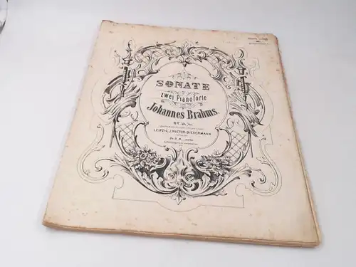 Brahms, Johannes: Johannes Brahms: Sonate für zwei Pianoforte von Johannes Brahms. Op. 34, bis.