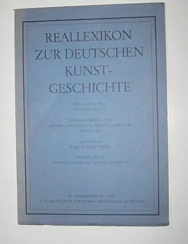 Zentralinstitut für Kunstgeschichte München (Hrsg.): Reallexikon zur Deutschen Kunstgeschichte. Lieferung 98. Fisch II: Fischarten - Fischer, Fischfang. 