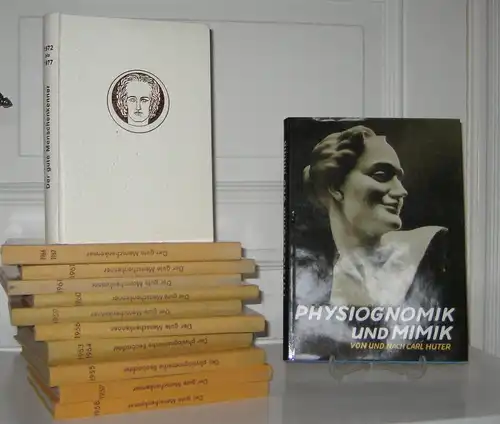 Kupfer, Siegfried und Hermann Bürkler (Hg.): Konvolut aus 11 Bänden: Der gute Menschenkenner. Physiognomischer Beobachter. Die illustrierte Monatszeitschrift für Carl Huters Psycho-Physiognomik und Kallisophie, praktische...