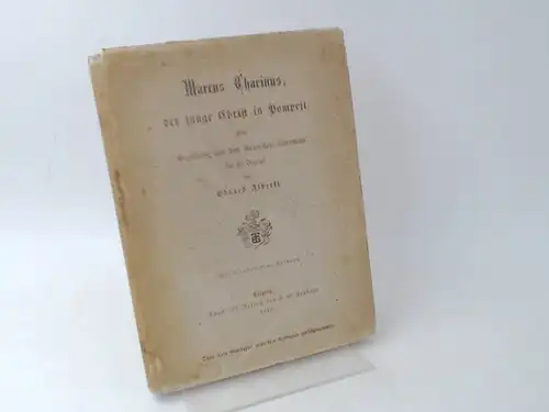 Alberti, Eduard: Marcus Charinus, der junge Christ in Pompeji. Eine Erzählung aus dem Römischen Alterthum für die Jugend. Mit 4 colorirten Bildern. 