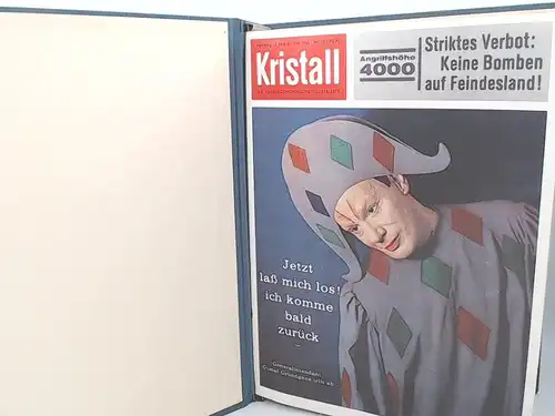 Kristall. Die aussergewöhnliche Illustrierte. Jahrgang 1963 Nr. 10 - Nr. 25 in stabilem Leinenordner zusammengebunden. 