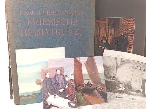 Jessen, Carl Ludwig: Friesische Heimatkunst. Mappe mit 24 nummerierten Blättern nach Werken von Jessen. 