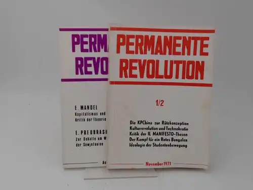 Gruppe Internationale Marxisten (GIM): 2 Bücher zusammen   Permanente Revolution. Zeitung der Gruppe Internationale Marxisten (GIM) in Westberlin. Deutsche Sektion der IV. Internationale. Nr.. 