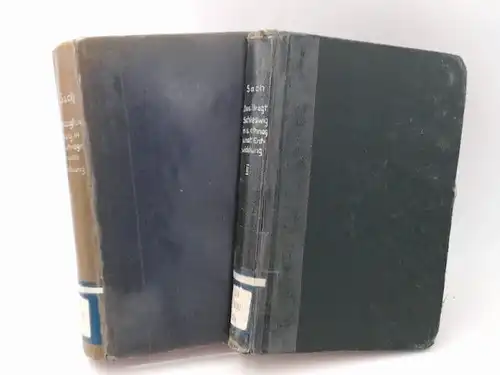 Sach, August: 2 Bände zusammen - Das Herzogtum Schleswig in seiner ethnographischen und nationalen Entwickelung. II. und III. Abteilung. 