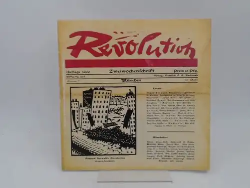 Friedrich Ebert Stiftung Bonn(Hg.): Revolutionäre des Geistes. Illustrierte Zeitschriften, Flugblätter und Publikationen des deutschen Expressionismus aus der "Sammlung Dr. Kurt Hirche, Bonn". Katalog zur gleichnamigen.. 