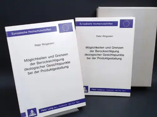 Ringeisen, Peter: 2 Bücher zusammen   Möglichkeiten und Grenzen der Berücksichtigung ökologischer Gesichtspunkte bei der Produktgestaltung. Theoretische  Analyse und Darstellung anhand eines konkreten.. 