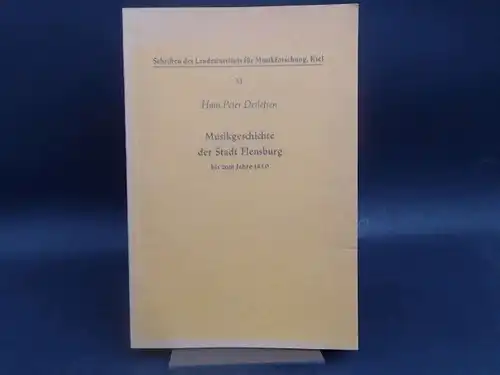 Detlefsen, Hans Peter: Musikgeschichte der Stadt Flensburg bis zum Jahre 1850. [Schriften des Landesinstituts für Musikforschung, Kiel, Band 11/Schriften der Gesellschaft für Flensburger Stadtgeschichte e. V. Nr. 14]. 