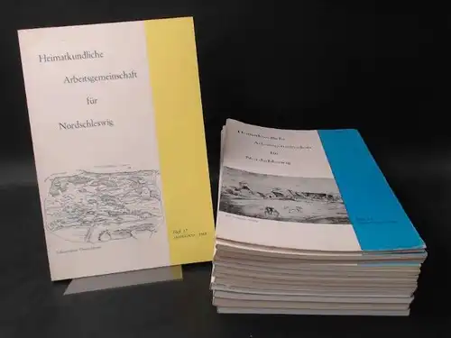 Heimatkundliche Arbeitsgemeinschaft für Nordschleswig (Hg.): Schriften der Heimatkundlichen Arbeitsgemeinschaft Nordschleswig: Konvolut mit 13 Heften aus den Jahren 1968 bis 2007: Heft 17/1968; Heft 18/1968; Heft.. 