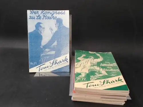 Strong, Pitt: Tom Shark der König der Detektive. Vollständige Sammlung der Hefte Nr. 71 - 80: Nr. 71: Der Kongress zu Le Havre; Nr. 72: Das Amulett des Händlers; Nr. 73: Das schwarze Kreuz; Nr. 74: Die indische Tänzerin; Nr. 74a: Der Kampf um die Weltm...