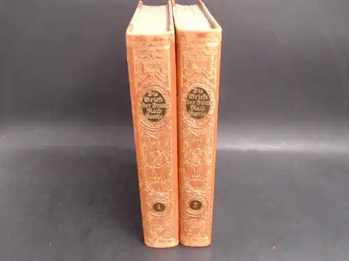 Köster, Albert (Hg.): 2 Bände: Die Briefe der Frau Rath Goethe. Erster und zweiter Band. 